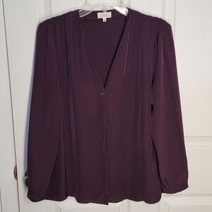 Wilfred Long Sleeve Full Button Down Blouse